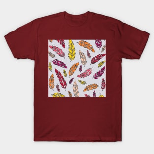 Red, Orange, and Yellow Feathers T-Shirt